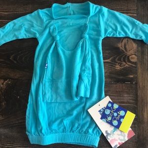 Kickee Pants NWT Newborn Layette Gown with Hat